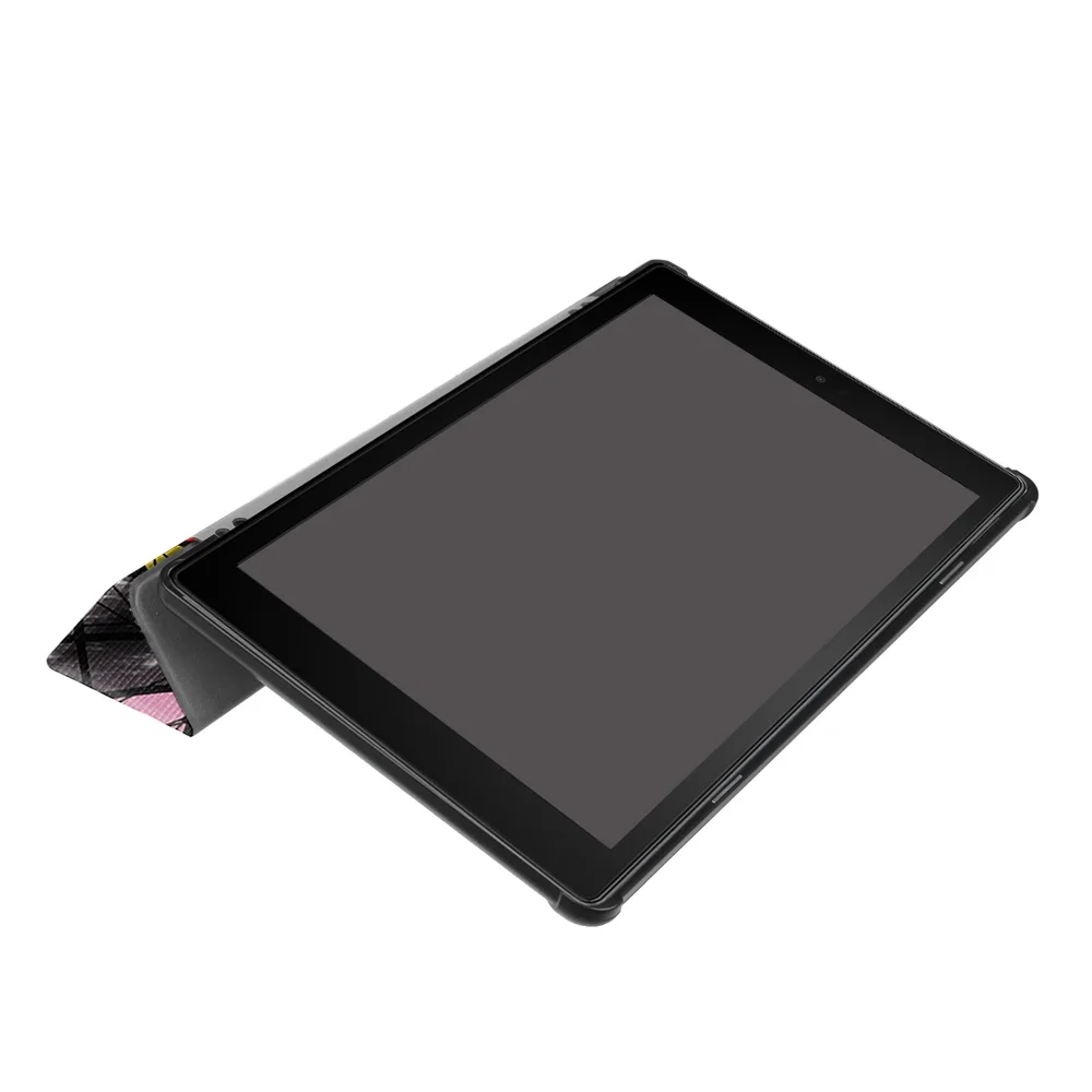 10.1'' Painted pattern Suede Leather Cases for Amazon Fire HD 10 2017 Tablet Case Kickstand PC Back Cover Smart Wake up Shell |