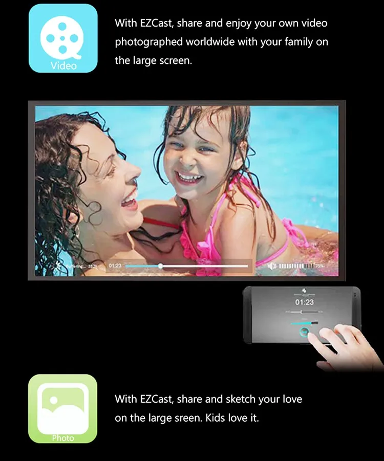 Measy a2w ii медиаплеер палка Push хром литой Wifi Дисплей приемник ключ из хрома Dlna Airplay
