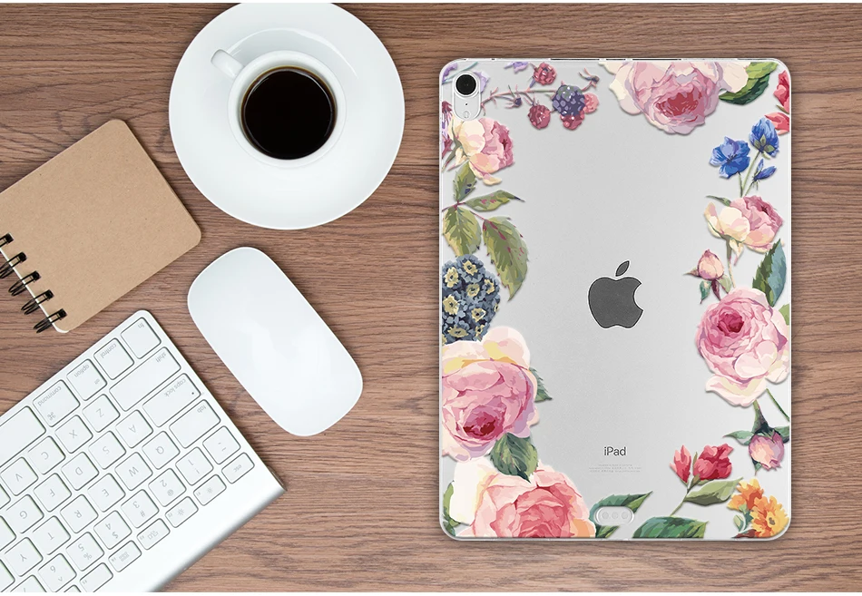 MTT Мягкий ТПУ чехол для iPad Pro 12,9 дюйма выпуск A1876 A2014 A1895 A003 цветочный принт задняя крышка защитный чехол для планшета