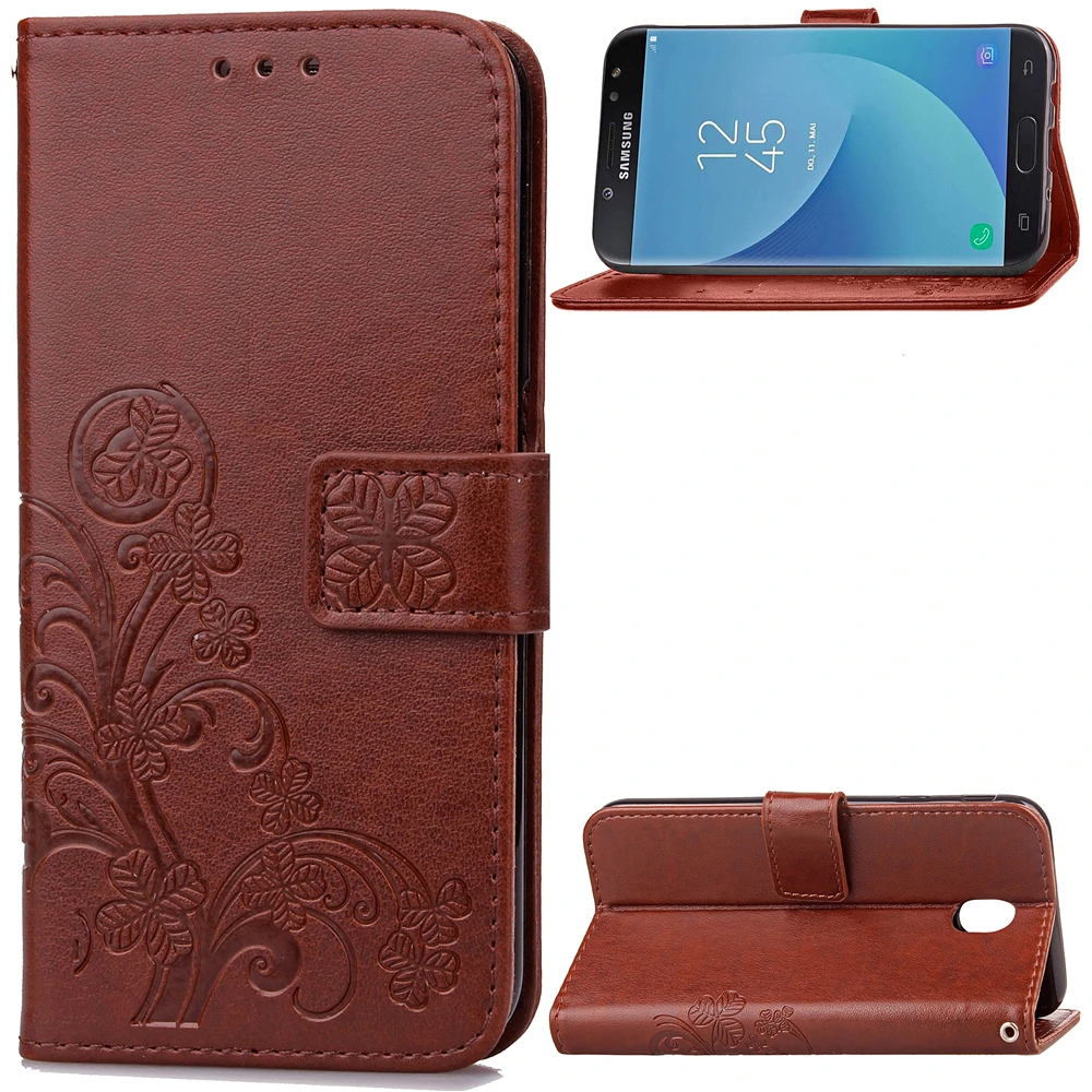 Чехол-бумажник из искусственной кожи Lucky Four Leaves чехол-подставка для Samsung Galaxy J3 J 3