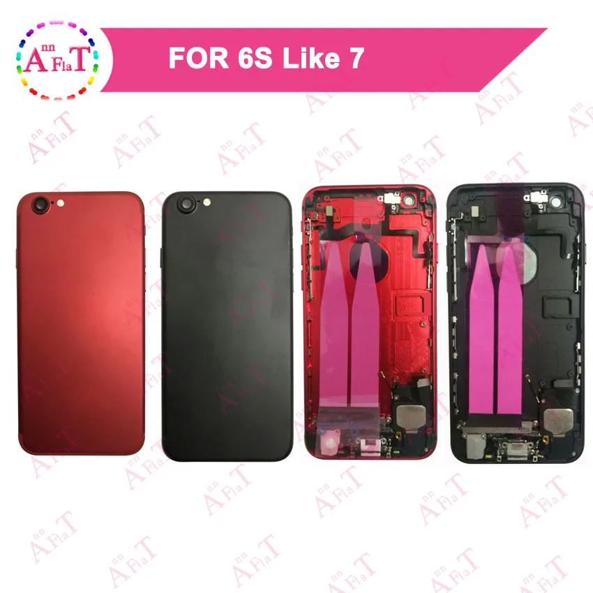 Задняя часть корпуса для iphone 6 S как 7 plus 6S Корпус в сборе крышка батареи с гибким