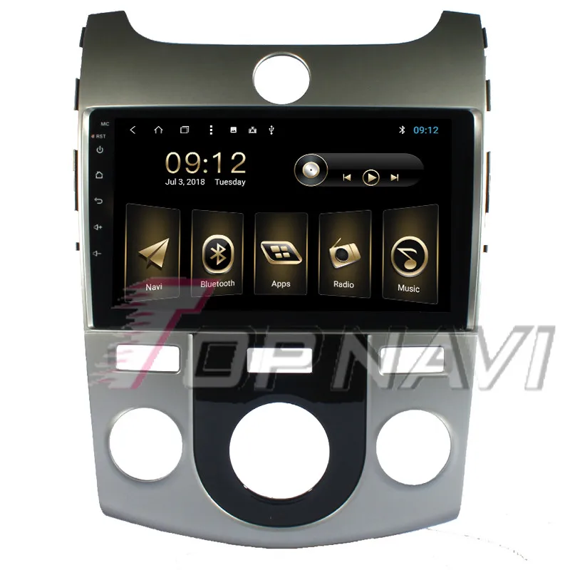 Topnavi Восьмиядерный Android 8 1 автомобильный магнитол плеер для KIA Fortec Cerato 2009 2010 2011 GPS