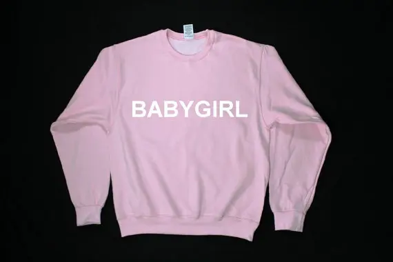 

Женский пуловер BABYGIRL, Модный джемпер с милым рисунком, повседневный топ для девушек