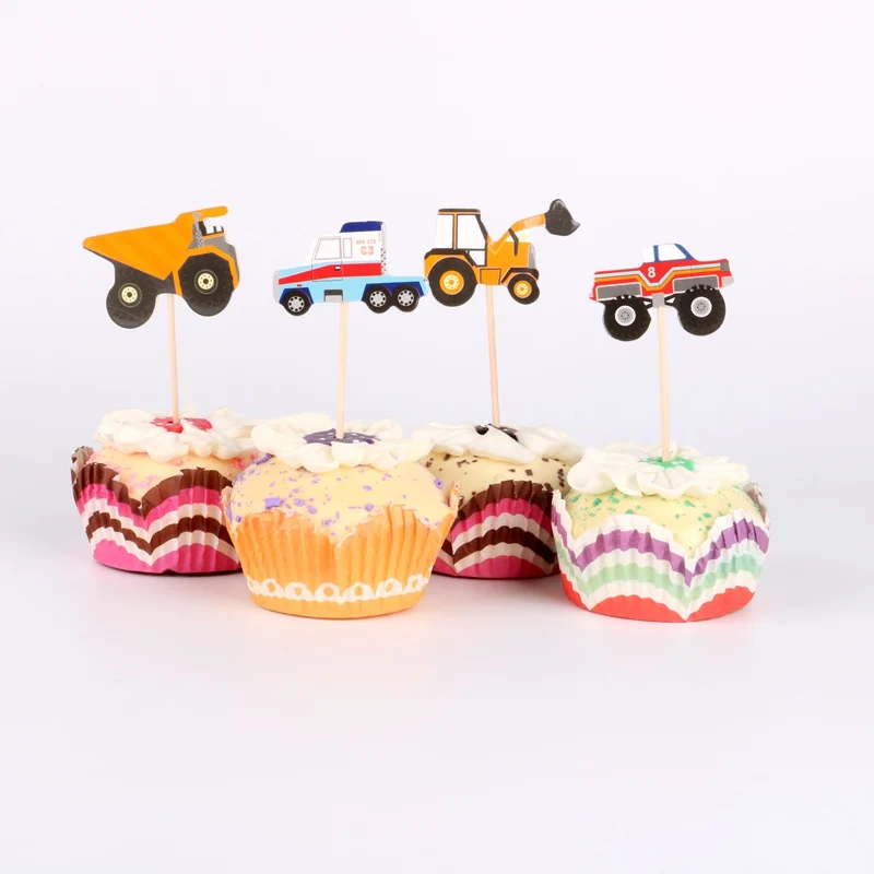 48 шт./лот городской Строительный Инструмент Тележка тематические Мультяшные