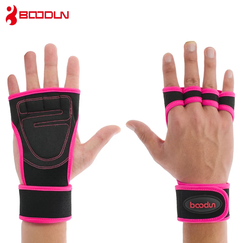 

Boodun Sports Weight Lifting Gym Gloves Wrist Fitness Men Gloves Half Finger Dumbbells lifted Horizontal Palm Care Women Gloves