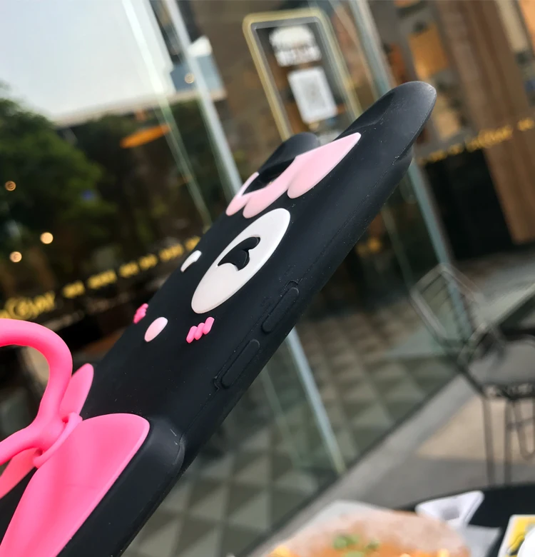 Fashion 3D Cartoon Ring cat Silicone case for OPPO R11Cute cover R11 PLUS |