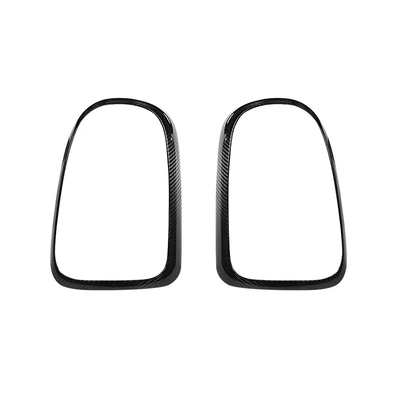 2 шт. настоящие Углеродные волокна автомобильные накладки на переднюю фару