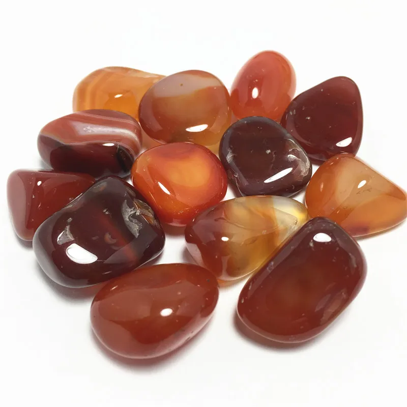 100g Natural Tumbled Carnelian Crystal Red Agate Healing Stones | Дом и сад