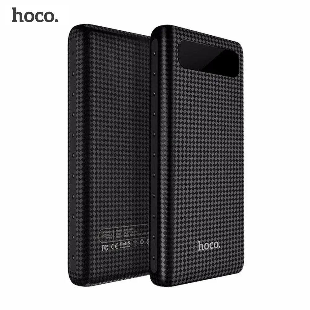 HOCO 20000mAh power Bank 18650 аккумулятор портативный внешний пакет Универсальный телефон