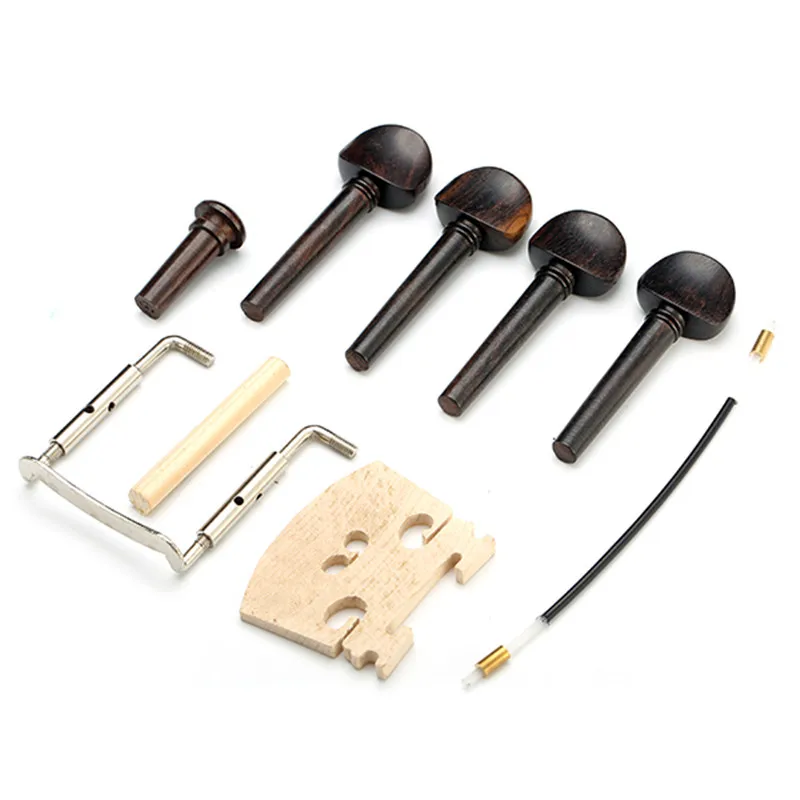 Zebra набор аксессуаров для скрипки задних прищепок 4/4 Ebony|violin parts|violin tailpieceviolin pegs |