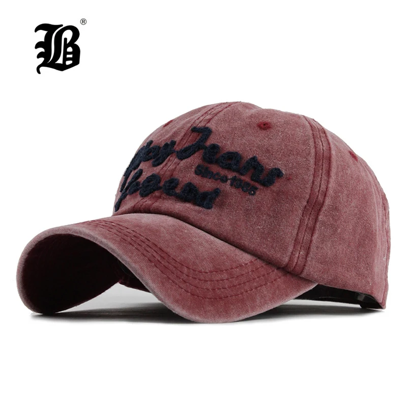 

[FLB] men's Baseball Cap Snapback Hats For women Hip hop Gorras Embroidered washed Hat Caps Casquette Bone Brand cap Retro F121