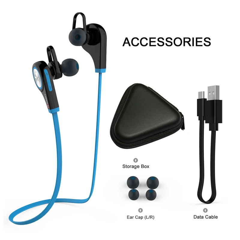 Magift6 Bluetooth Wireless Earphone With Micphone Handsfree for Smartphone Sports Noise Cancelling Stereo Earphones | Электроника