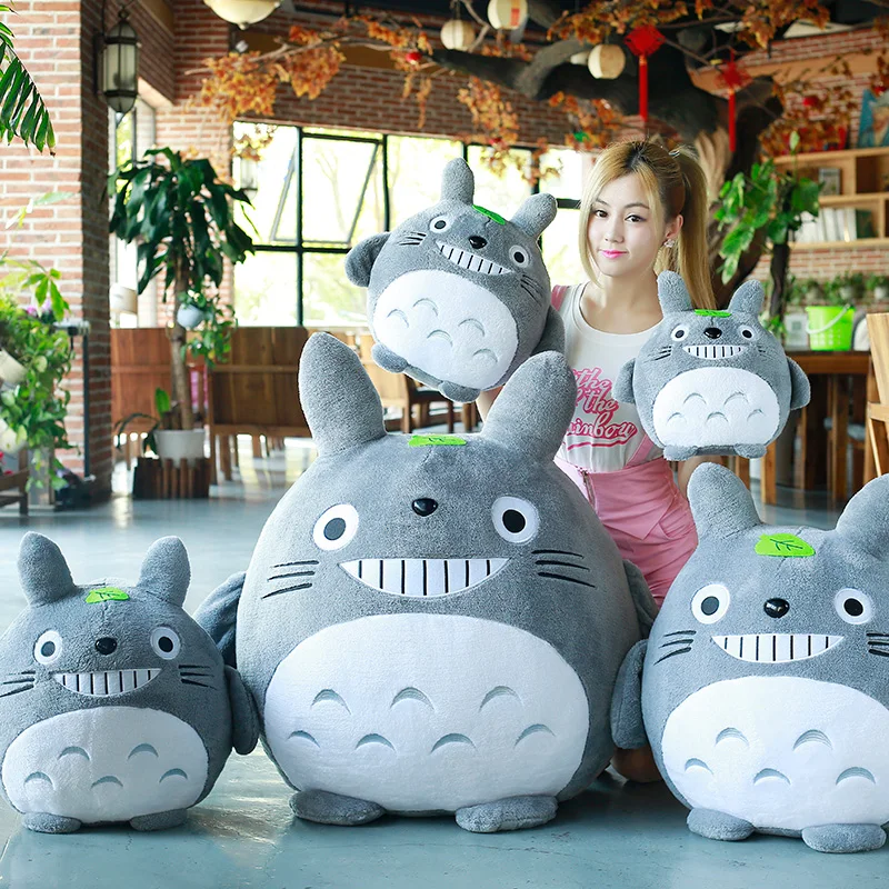Милая хлопковая плюшевая игрушка Тоторо Мультяшные куклы Kawaii для детей подарок