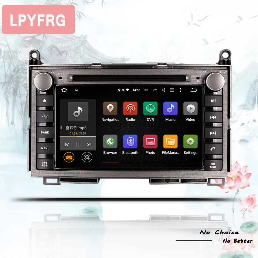 2DIN Восьмиядерный 4+ 64G Android 9,0 ram 4G Fit TOYOTA Venza 2008- автомобильный dvd-плеер навигация gps Bluetooth радио в тире