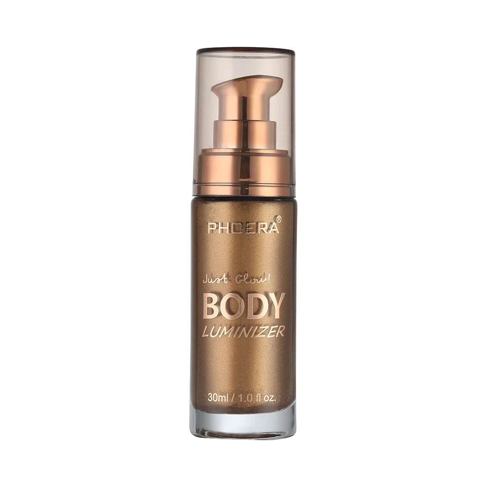 PHOERA Body Luminizer, бронзатор, жидкий хайлайтер, настройка, спрей, мерцание, яркое свечение, розовое золото, подсветка, макияж, водонепроницаемый