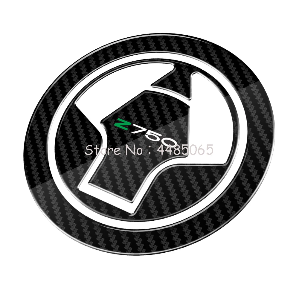 3D Carbon-look Stickers Motorcycle Tank Pad Fuel Gas Cap Protector Decals Case for Kawasaki Z750 Z750R Z 750 2007-2012 | Автомобили и