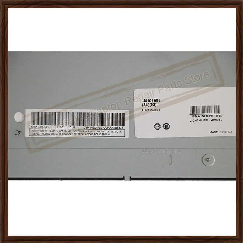Подлинный 19-дюймовый ЖК-экран для ноутбука LM190E05-SL02 LM190E05 SL02 сменная панель