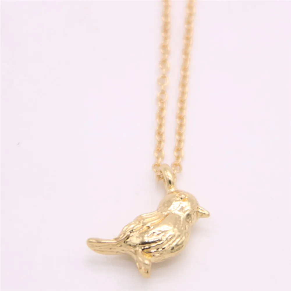 Модное ожерелье с подвеской в виде птицы трехмерное Воробей для женщин