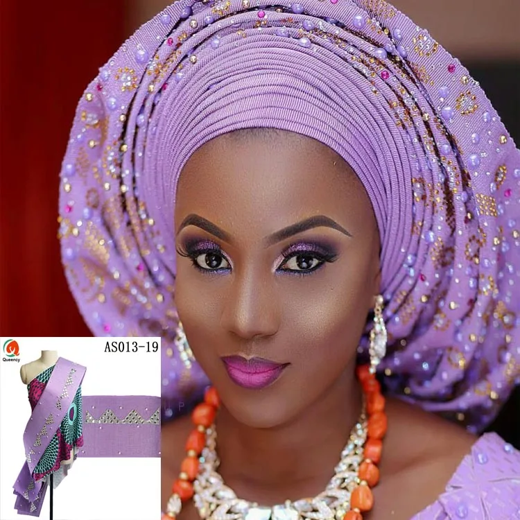 

Женская повязка на голову AS013 Aso, вечерние украшения в африканском стиле с красивыми камнями и бусинами, 8,6 метра