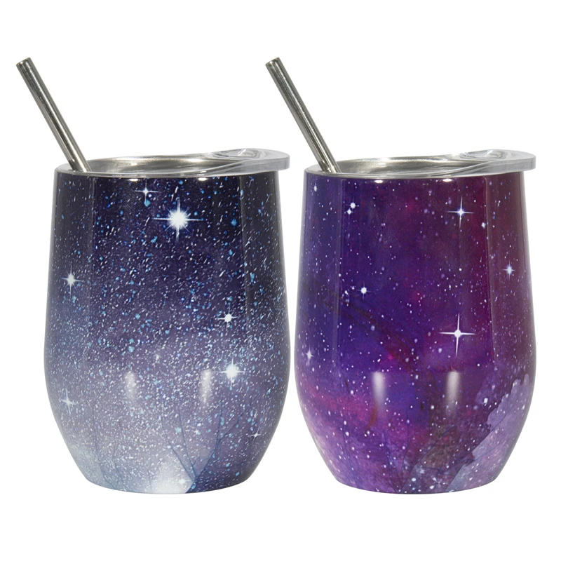 2 шт. термос из нержавеющей стали с изображением звездного неба|Вакуумные фляги и