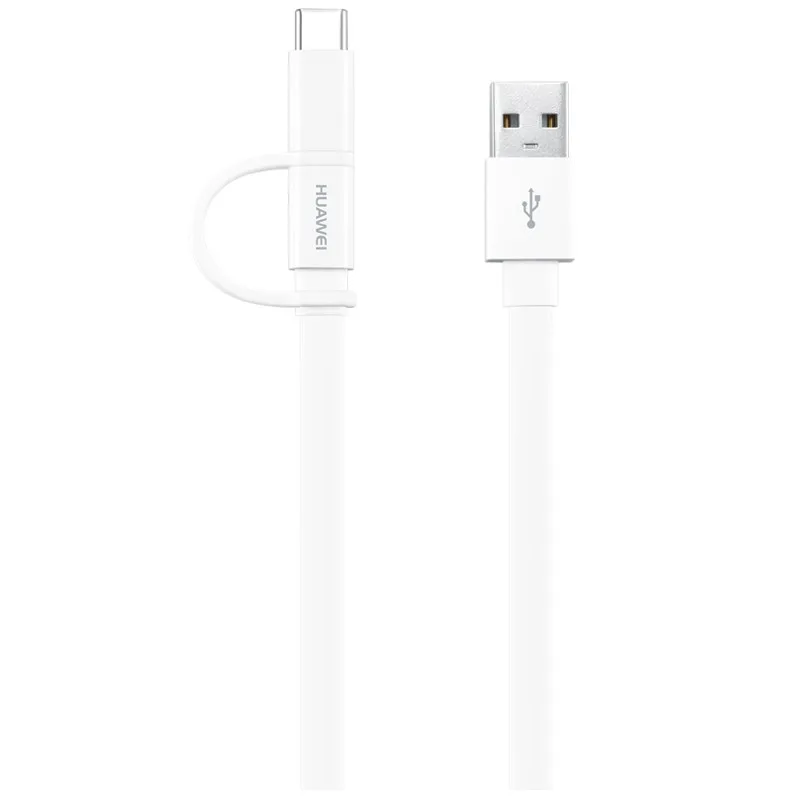 Оригинальный Micro USB кабель Huawei Honor 2 в 1 Typc C быстрое зарядное устройство А 5 м Type-C для