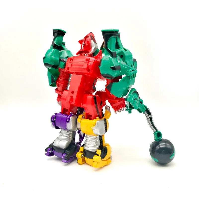 Деформационные игрушки 5 в 1 динозавр Рейнджерс Megazord сборка робот фигурки дети подарки на день рождения собранные динозавры