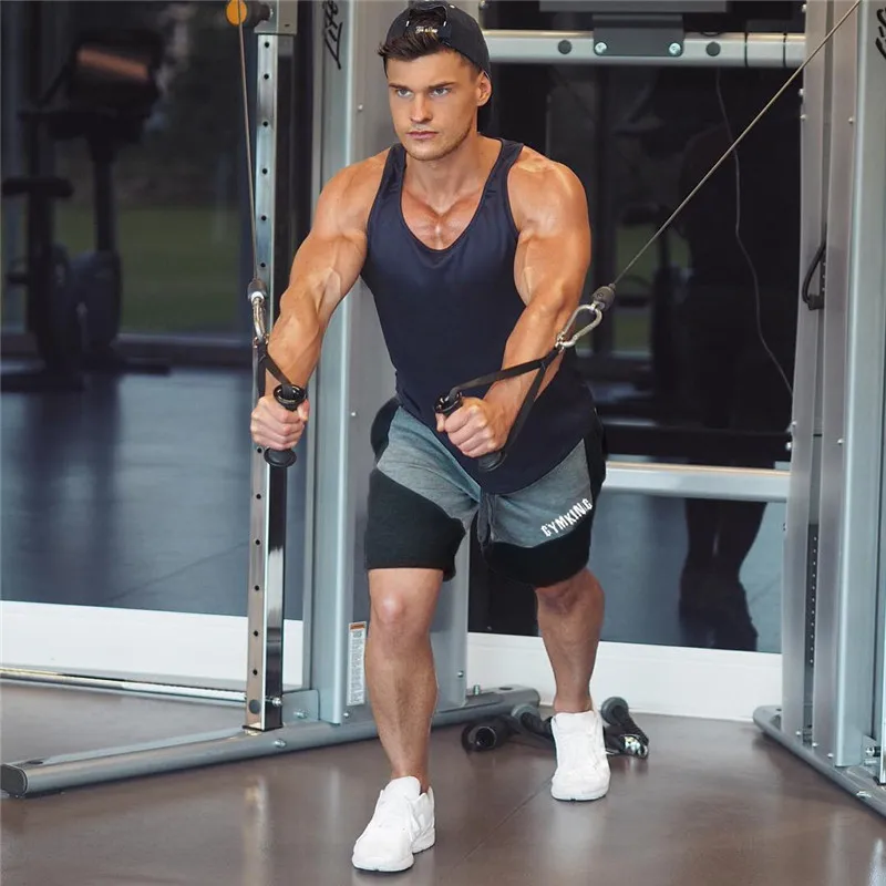 YEMEKE Лето Для мужчин s бренд Jogger спортивные шорты для похудения мужские черные
