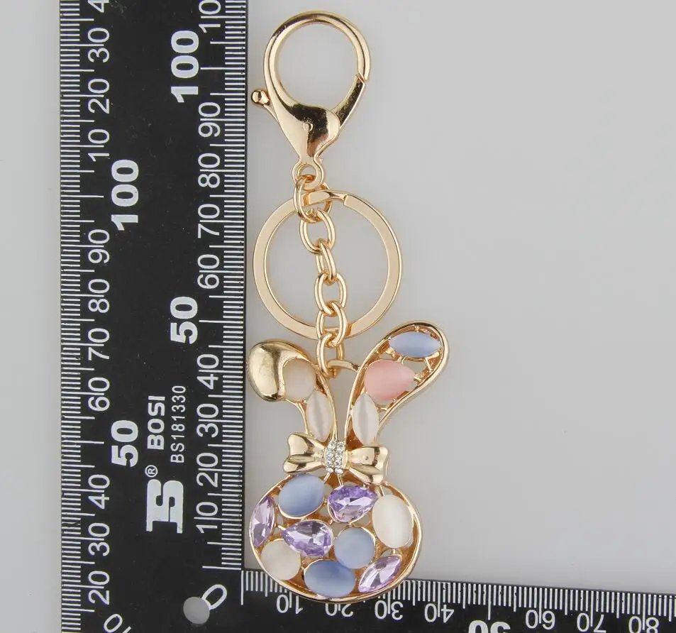 Горячая продажа прекрасный кристалл кролик голова горный хрусталь сумка кулон