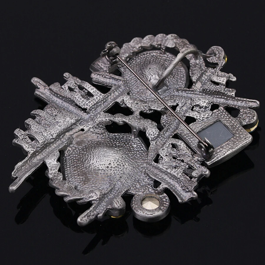 Большая металлическая брошь с натуральным камнем 10 шт. булавки модные аксессуары