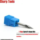 Фреза Концевая твердосплавная для металла, алюминия, 4x0,4 мм, 25 градусов