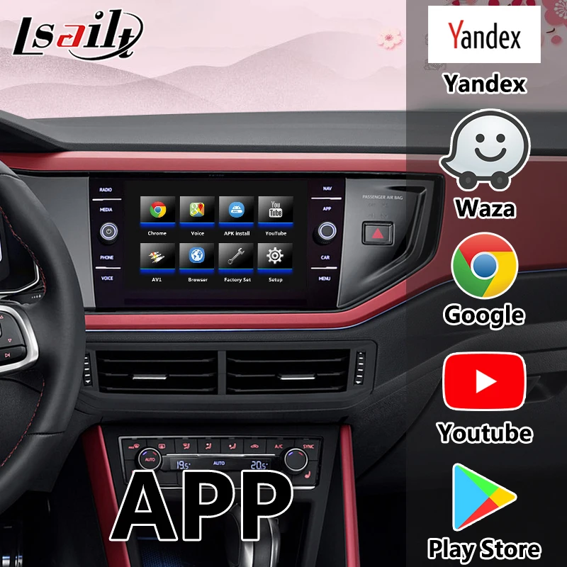 Lsailt видеоинтерфейс Android 7,1 для Polo/Tiguan/Seat Leon.. 2013-19 MQB MIB, gps-навигация, carplay, Android auto