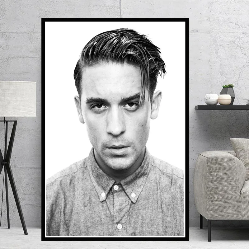 G-Eazy Logic Halsey поп, рэп музыка ПЕВЕЦ звезда Плакат и печатная графика художественное полотно настенные картины для гостиной домашний декор - Цвет: Синий