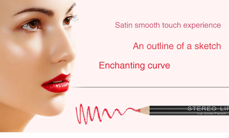 1 шт 12 Цветов Matte Lip Liner Pencil стильный Соблазнительная помада Водонепроницаемый прочного красота макияж губы карандаш