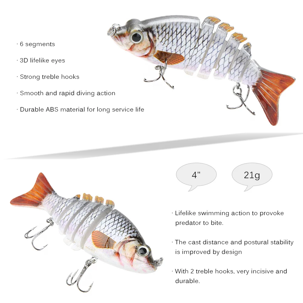 Lixada 10 см 21 г Isca искусственная Рыболовная Приманка Crankbait жесткая рыболовная