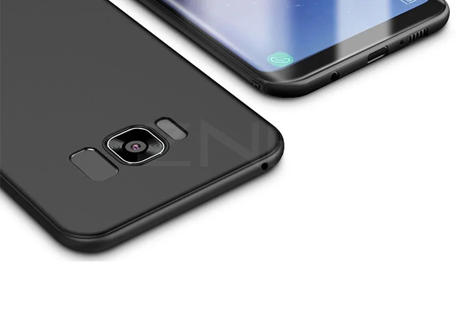 ZNP ультра тонкий Матовая силиконовая крышка чехол для samsung Galaxy S5 S6 S7 край S8 S9 плюс A5 A3 A7 J5 J7 мягкий чехол s