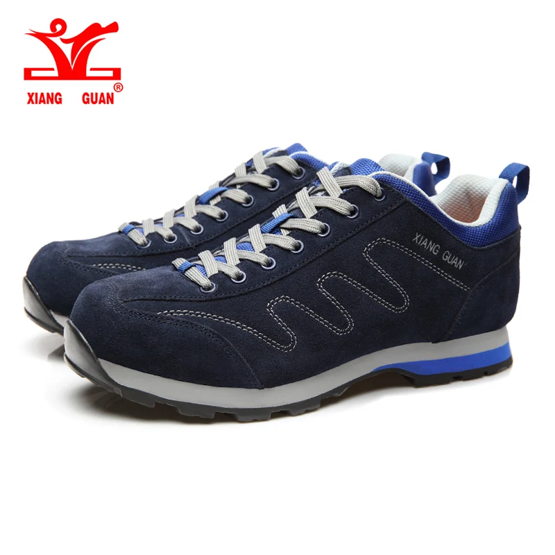 Кроссовки мужские из натуральной кожи износостойкие водостойкие|xiang guan|sneakers