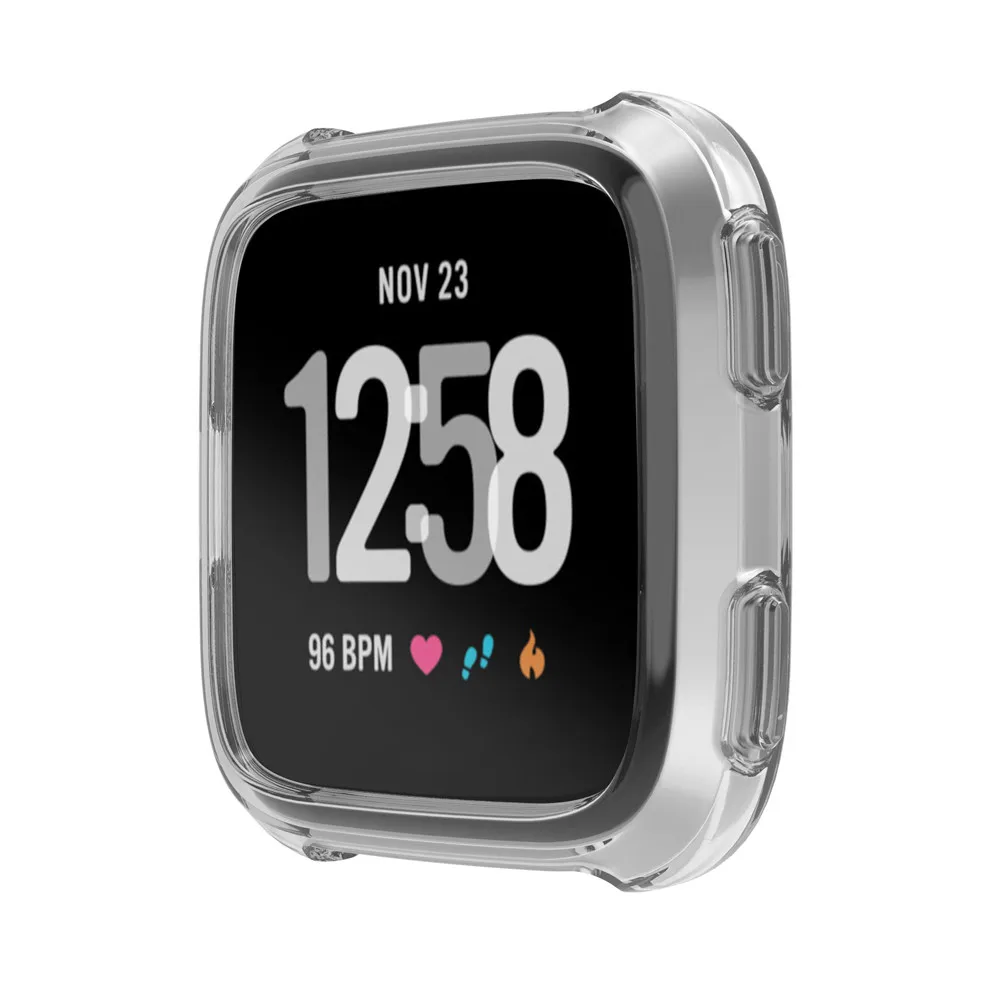 Мягкий ТПУ защитный силиконовый чехол для Fitbit Versa умные часы аксессуары чехлы