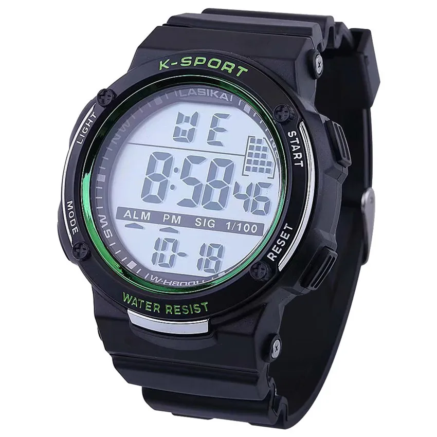 D Multi function светящиеся водостойкие спортивные часы модные электронные часы Мода подарок мужские часы спортивные часы для улицы AD - Цвет: D