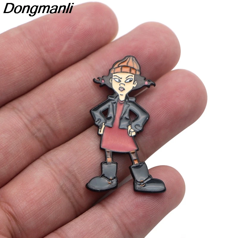 P3761 Dongmanli углубление металлические эмалированные булавки и броши для нагрудного штыря рюкзак сумки значок крутые подарки воротник ювелирные изделия