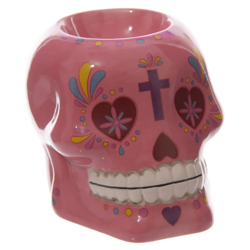 1 шт. цветочный сахарный череп восковая грелка День мертвых масляная горелка