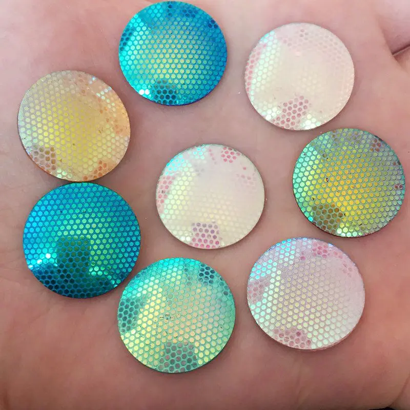 Новые DIY 10 шт 20 мм AB смолы Круглые FlatBack Аксессуары для скрапбукинга свадебные