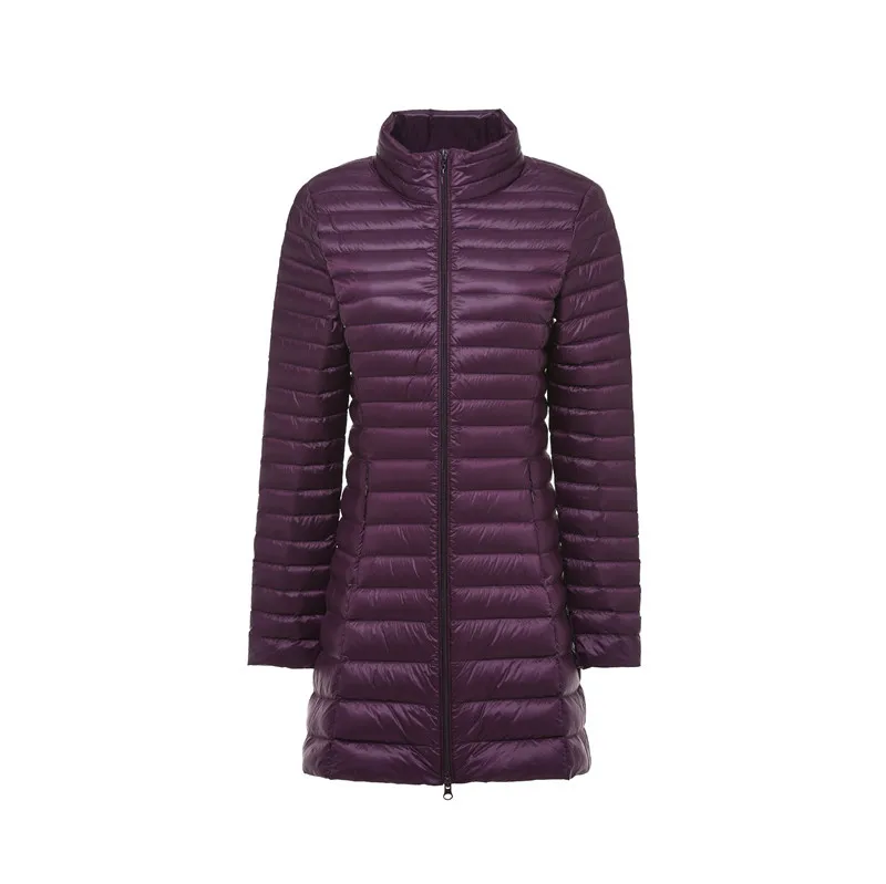 purple NewBang Plus 6XL 7XL пуховик женский длинный ультра легкий пуховик женский большой размер осенне-зимний пуховик одежда оверсайз - Цвет: purple