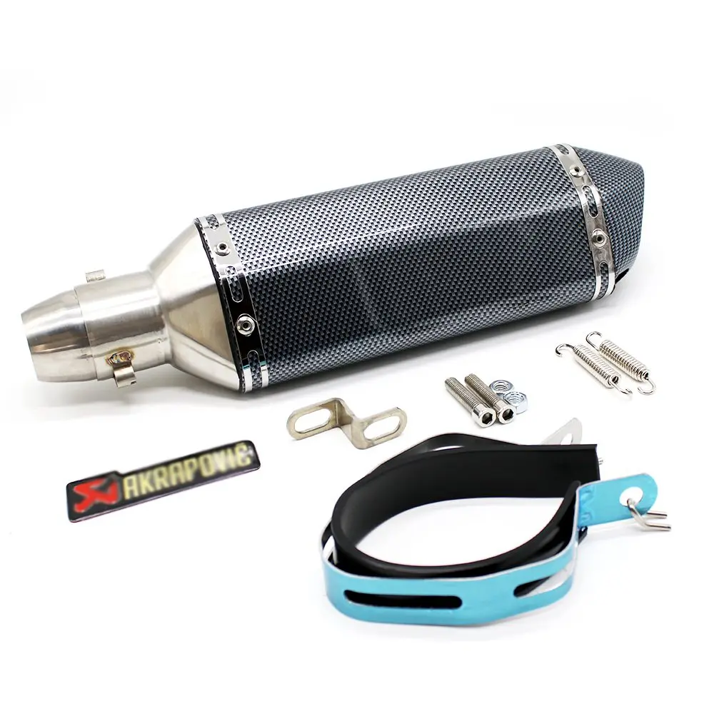 Универсальная выхлопная труба для мотоцикла yamaha R3 R1 R6 YZF FZ16 Z750 honda NC 700 NC750X NC750 2012 2013