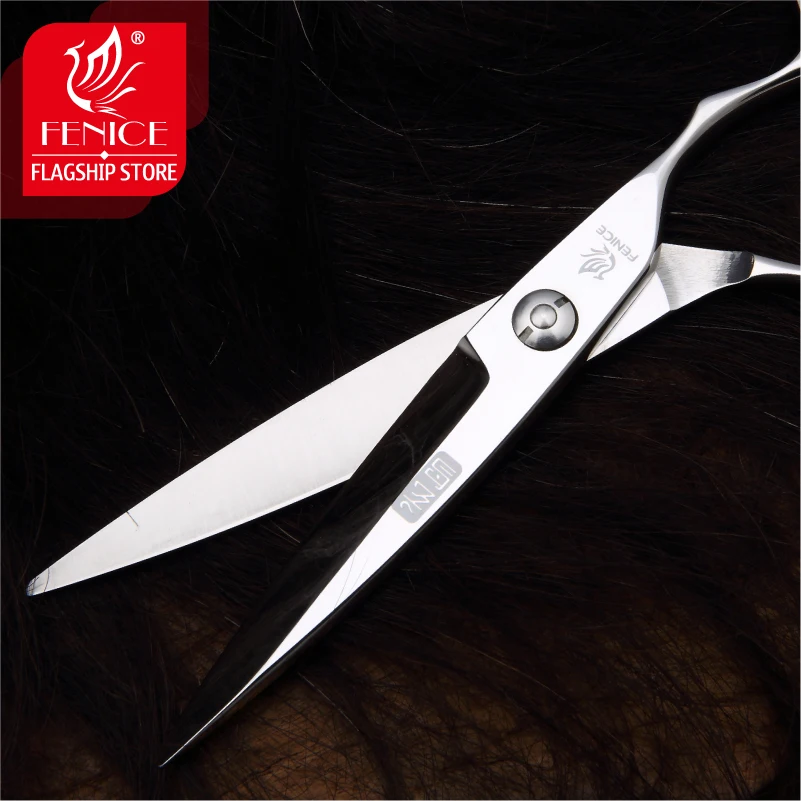 Fenice Professional Japan 440c 6.0 inch high quality hair cutting lancet hairdresser's scissors barber salon tools | Красота и