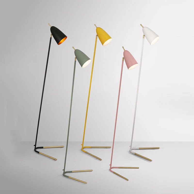 

Wrought Iron Vertical Lamps Modern Industrial Nordic Classic Creative E27 LED Floor Lamp For Living Room Bedroom Study Room