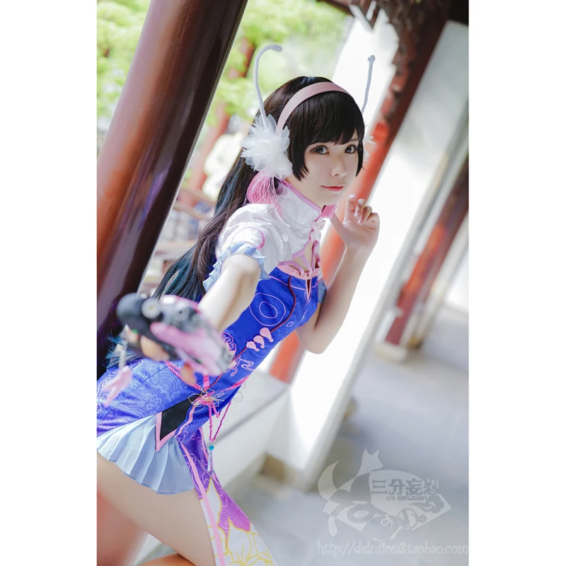 Модная Высококачественная обувь ВЛ dva китайский Cheongsam карнавальный костюм этап платье Хэллоуин равномерное