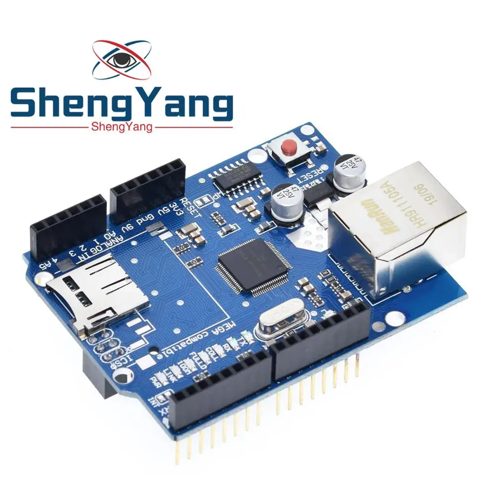 ShengYang 1 шт. экран Ethernet W5100 R3 UNO Mega 2560 1280 328 UNR макетная плата|Интегральные схемы| |