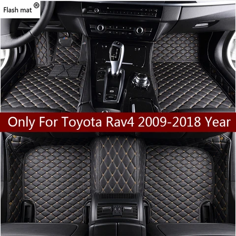 Кожаные автомобильные коврики для Toyota Rav4 2009-2014 2015 2016 2017 - изображение