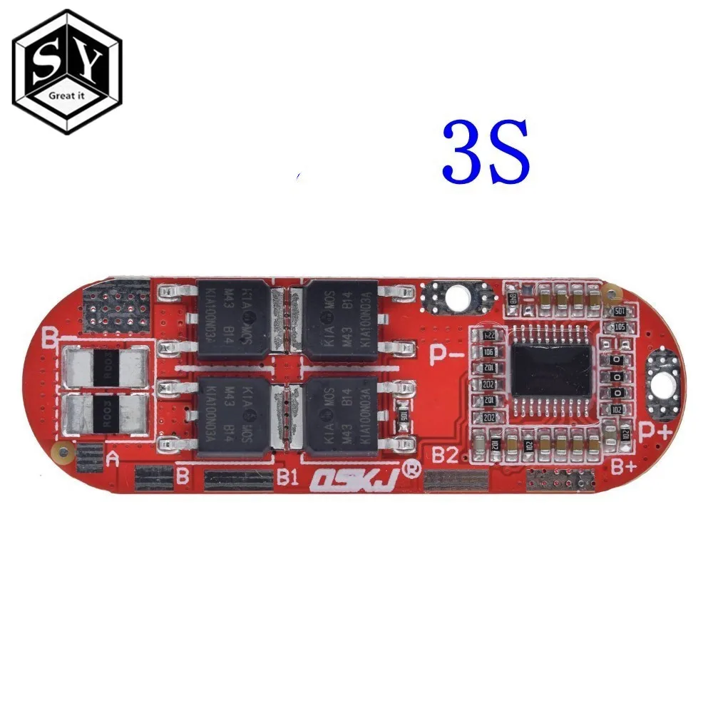 Bms 1s 2s 10a 3s 4S 5S 25a Bms 18650 литий-ионная Lipo литиевая батарея Защитная печатная плата модуль Pcb Pcm 18650 Lipo Bms зарядное устройство