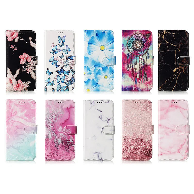 Flip Leather Case For Samsung Galaxy A20 case For coque Samsung A10 A30 A40 A50 A60 A70 3D Relief Wallet Cover Stand Phone Case